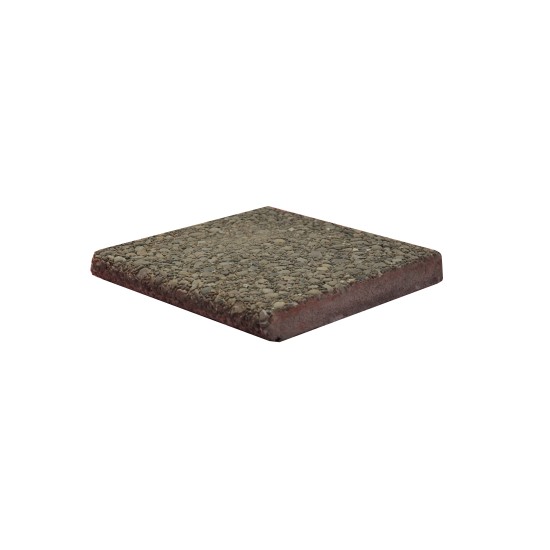 Concrete Bullnose Coping Paver - Exposed Aggregate 300 x 300mm Traditional