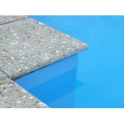 Concrete Bullnose Coping Paver - Honed 300 x 300mm Specialty