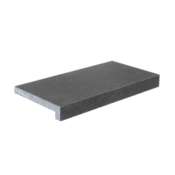 Granite Dropface Coping Paver - Flamed 600 x 300mm Black