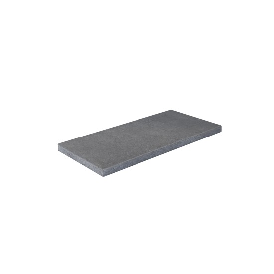 Granite Pencil Edge Coping Paver - Flamed 600 x 300mm Black