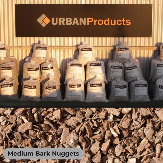 Premium Medium Bark Nuggets 20mm - 20L Bag