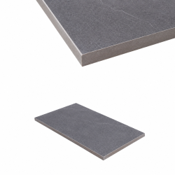 Porcelain Arris Edge Coping Paver - 600 x 300mm Piha Black