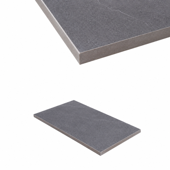 Porcelain Arris Edge Coping Paver - 600 x 300mm Piha Black