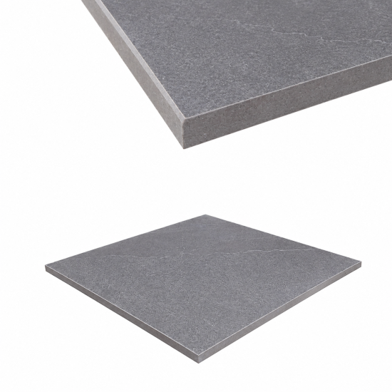 Porcelain Arris Edge Coping Paver - 600 x 600mm Piha Black