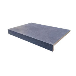 Porcelain Dropface Coping Paver - 600 x 300mm Piha Black