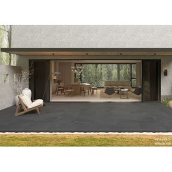 Porcelain Paver - 600 x 600mm Piha Black 