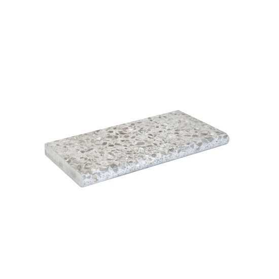 Concrete Bullnose Coping Paver - Honed 500 x 250mm Specialty