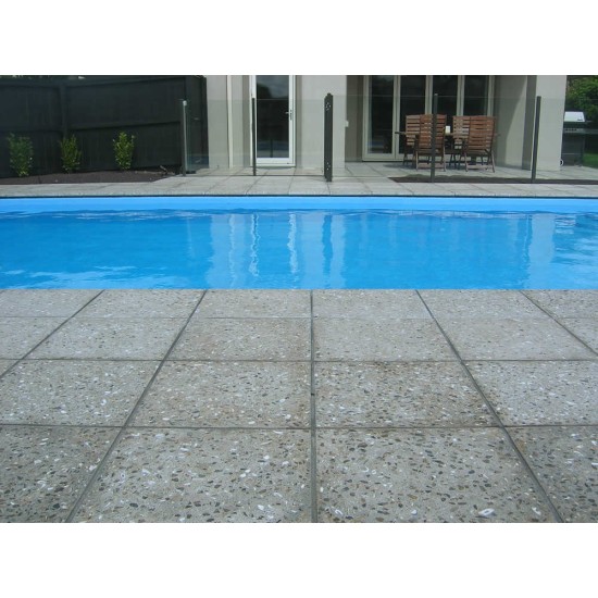 Concrete Bullnose Coping Paver - Honed 500 x 250mm Specialty