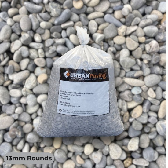 Greystone Round Stones 13mm - 20L Bag