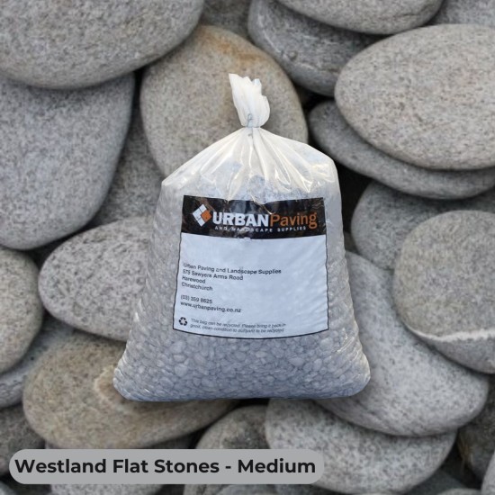 Westland Flat Stones Medium (70-130mm) - 20L Bag