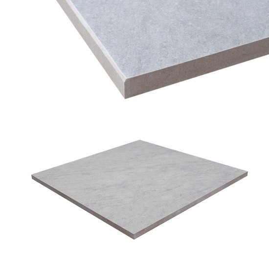 Porcelain Arris Edge Coping Paver - 600 x 600mm Marble Grey