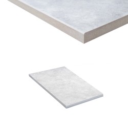 Porcelain Arris Edge Coping Paver - 600 x 300mm Platinum