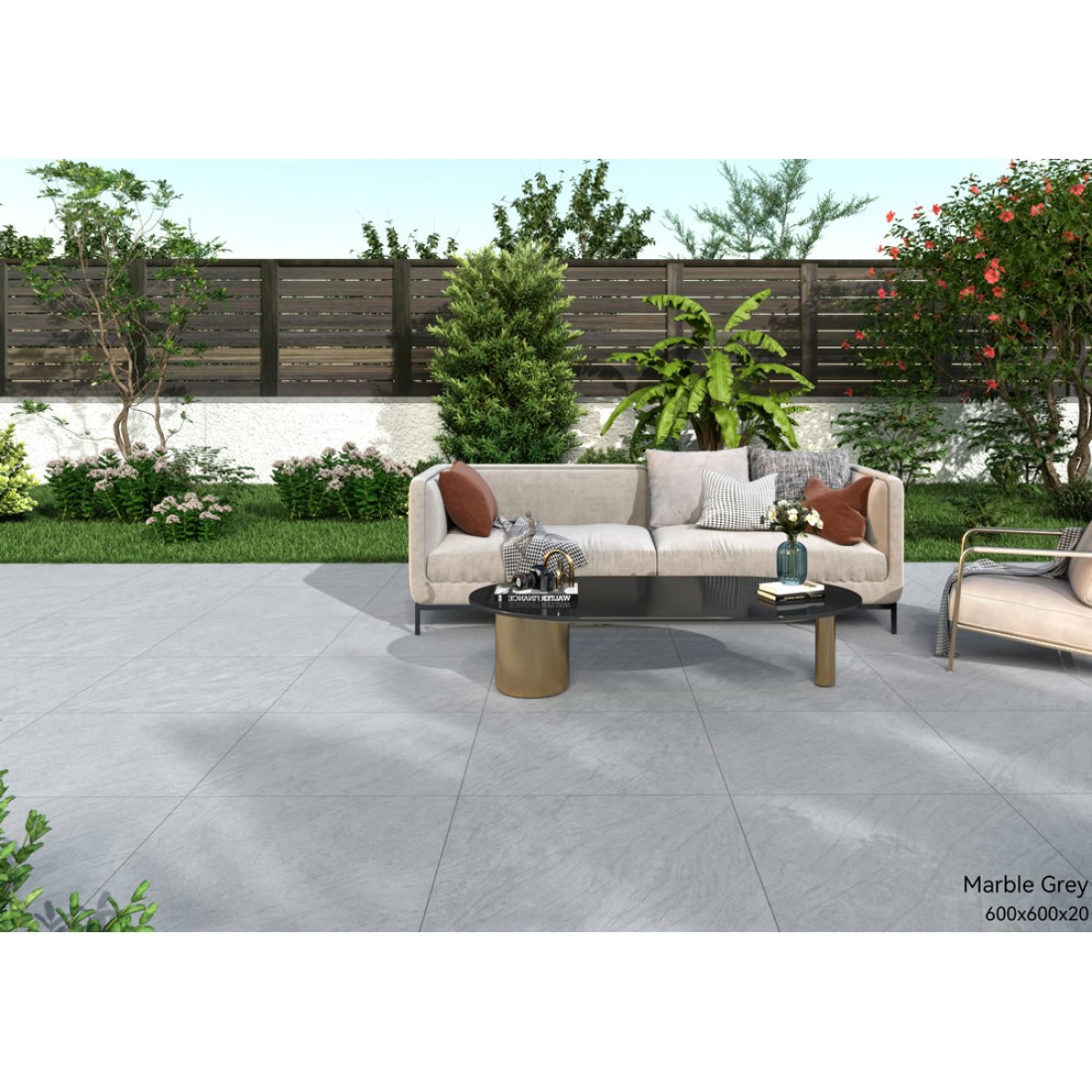 porcelain, paver, 600, 600mm, marble, grey, paving