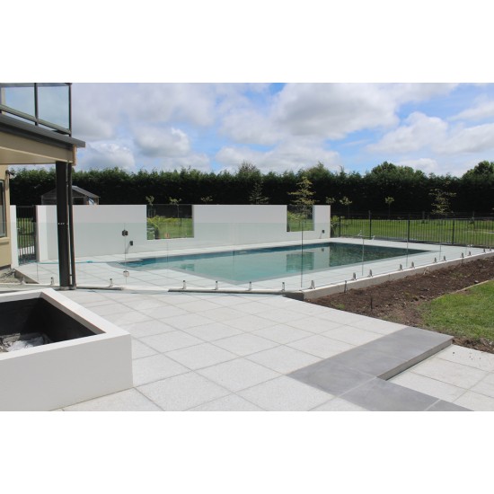 Granite Pencil Edge Coping Paver - Flamed 600 x 300mm White