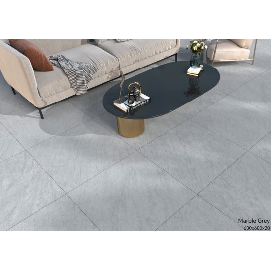 Porcelain Dropface Coping Paver - 600 x 400mm Marble Grey